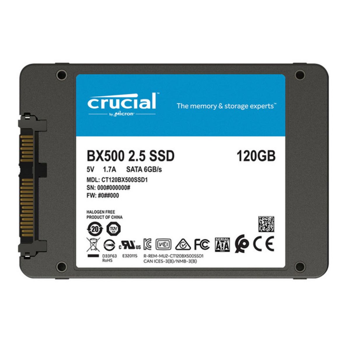 Disco Solido SSD 120GB Bx500 Crucial