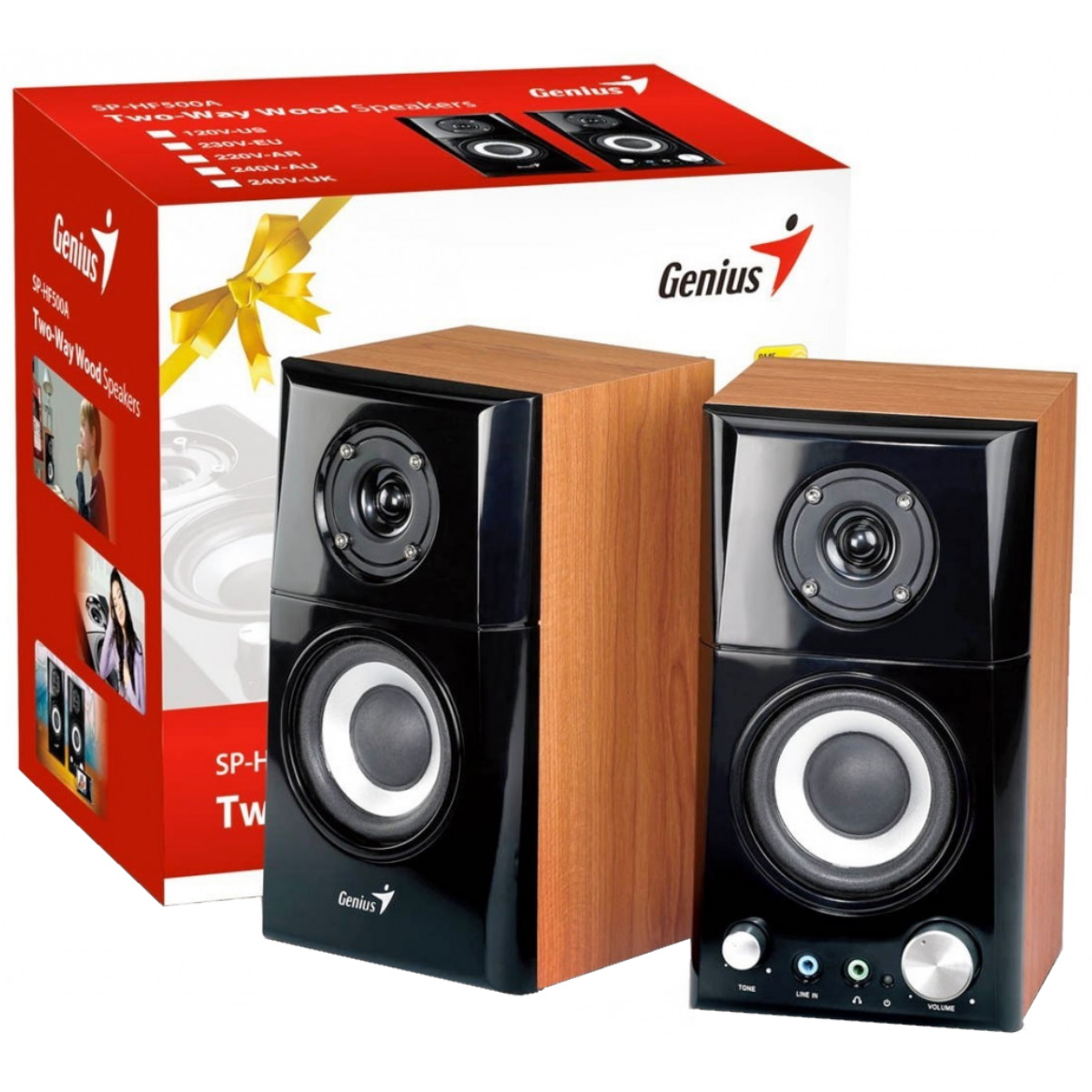 Parlantes Pc SP-HF500A II 14W Madera Genius