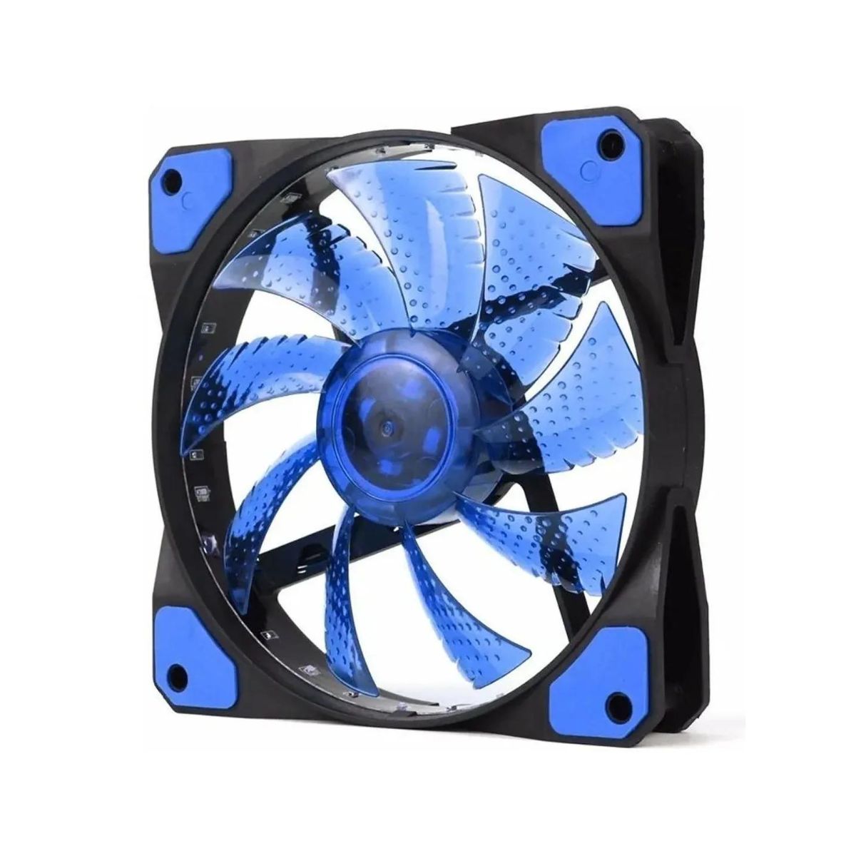 Cooler Gabinete 120x120mm Negro Led Azul Netmak