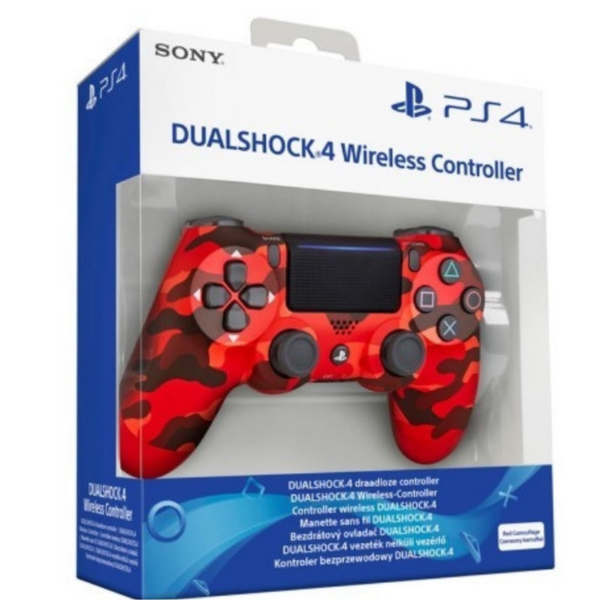 Joystick PS4 Original Camuflado Rojo Sony