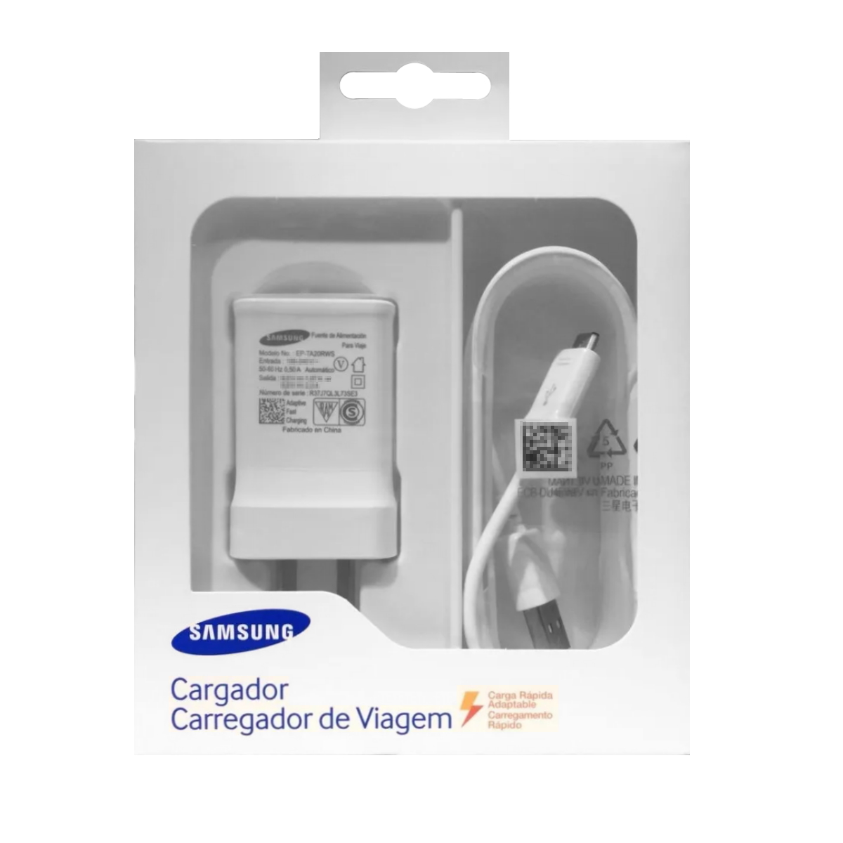 Cargador Original 15W C/ Cable MicroUSB Samsung