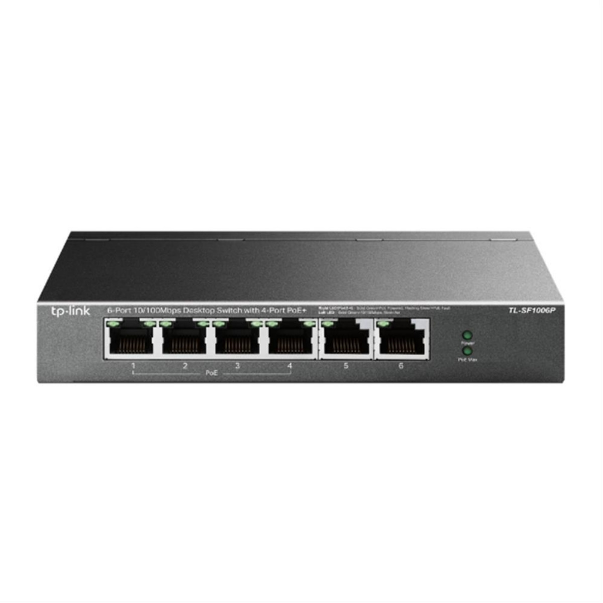 Switch 6p Puertos (4 Poe) TL-SF1006P Desktop Tp-Link