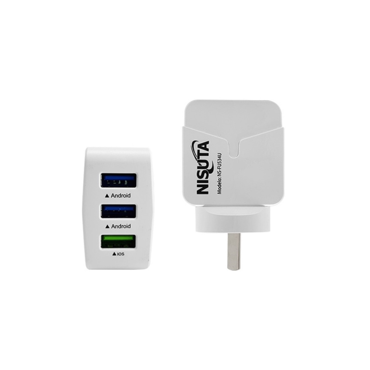 Cargador 5v 3.4a Puertos Usb X3 Ns-fu534u Nisuta