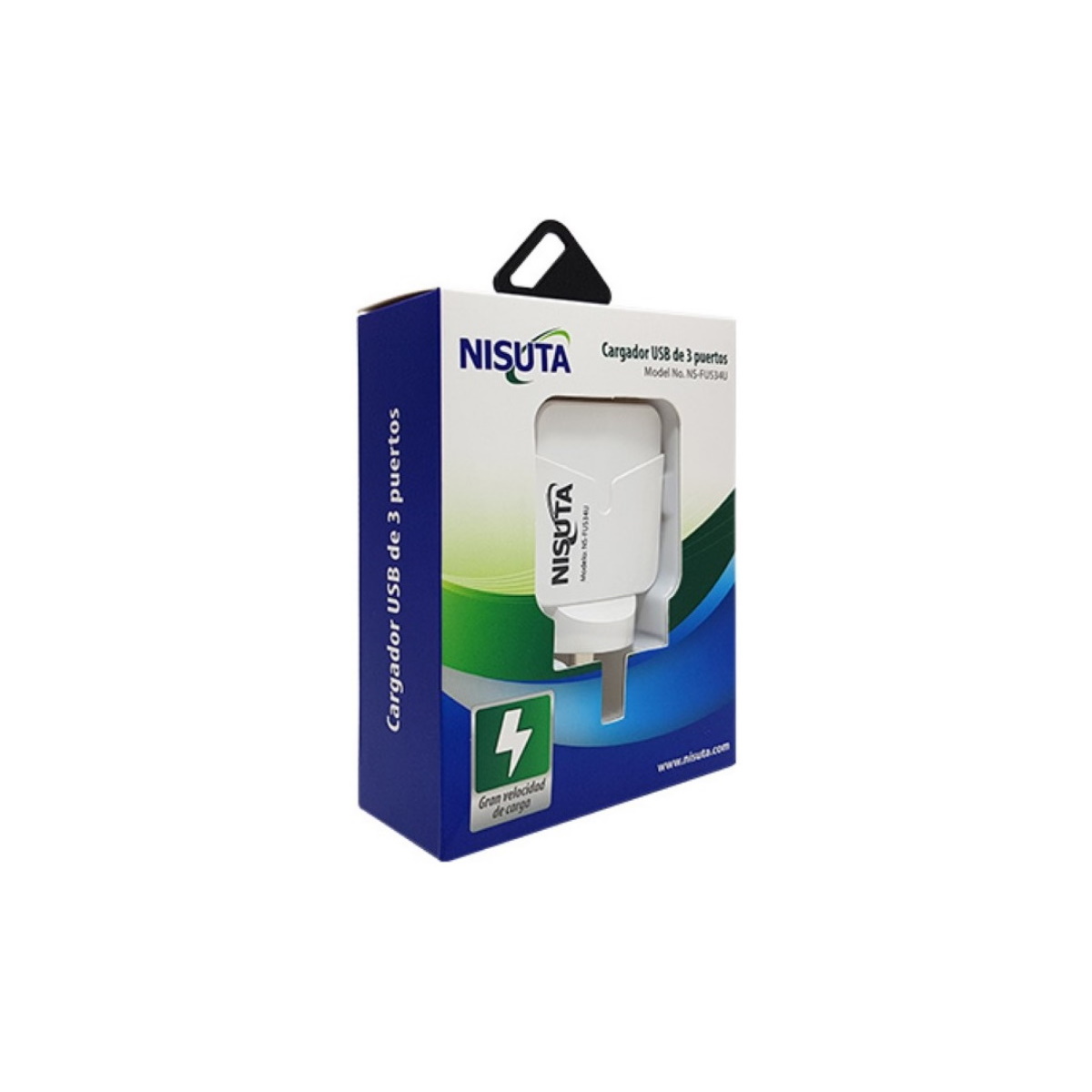 Cargador 5v 3.4a Puertos Usb X3 Ns-fu534u Nisuta