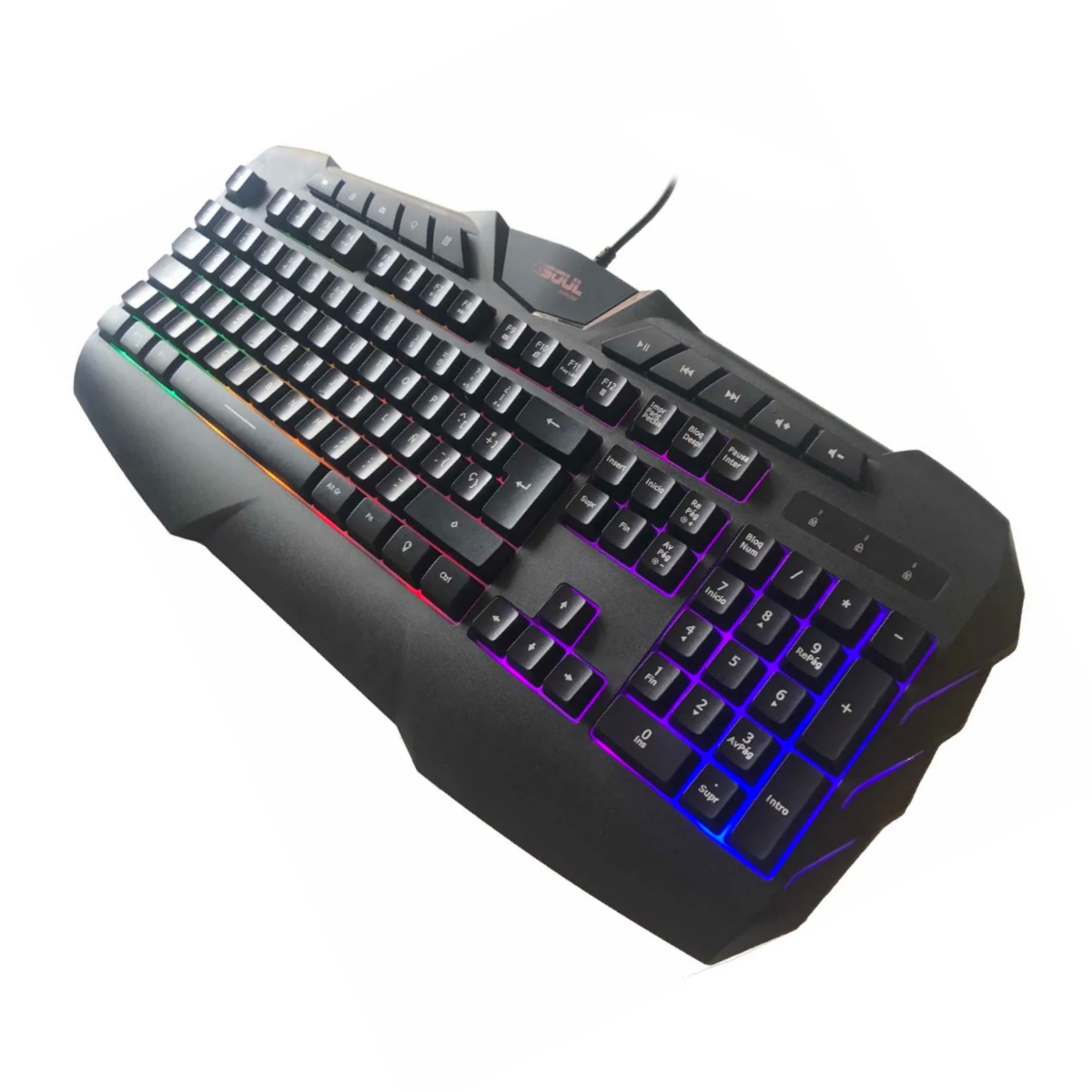 Teclado Multifuncion Gamer USB RGB XK700 Soul
