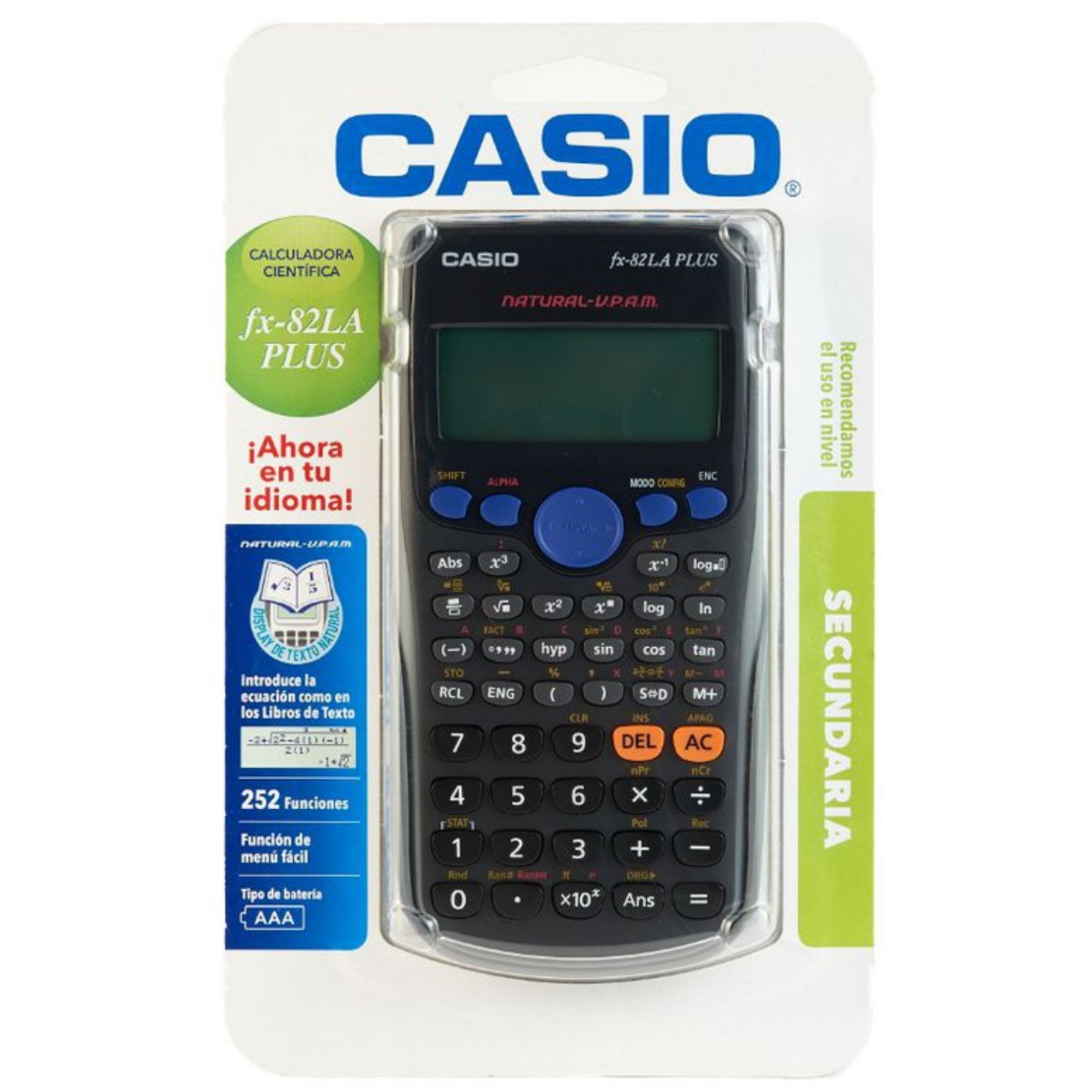Calculadora Casio FX 82LA Plus