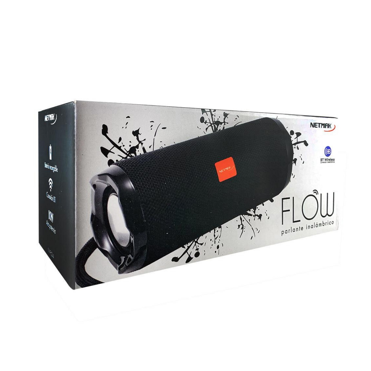 Parlante Bluetooth Flow 10W NM-FLOW Negro Netmak