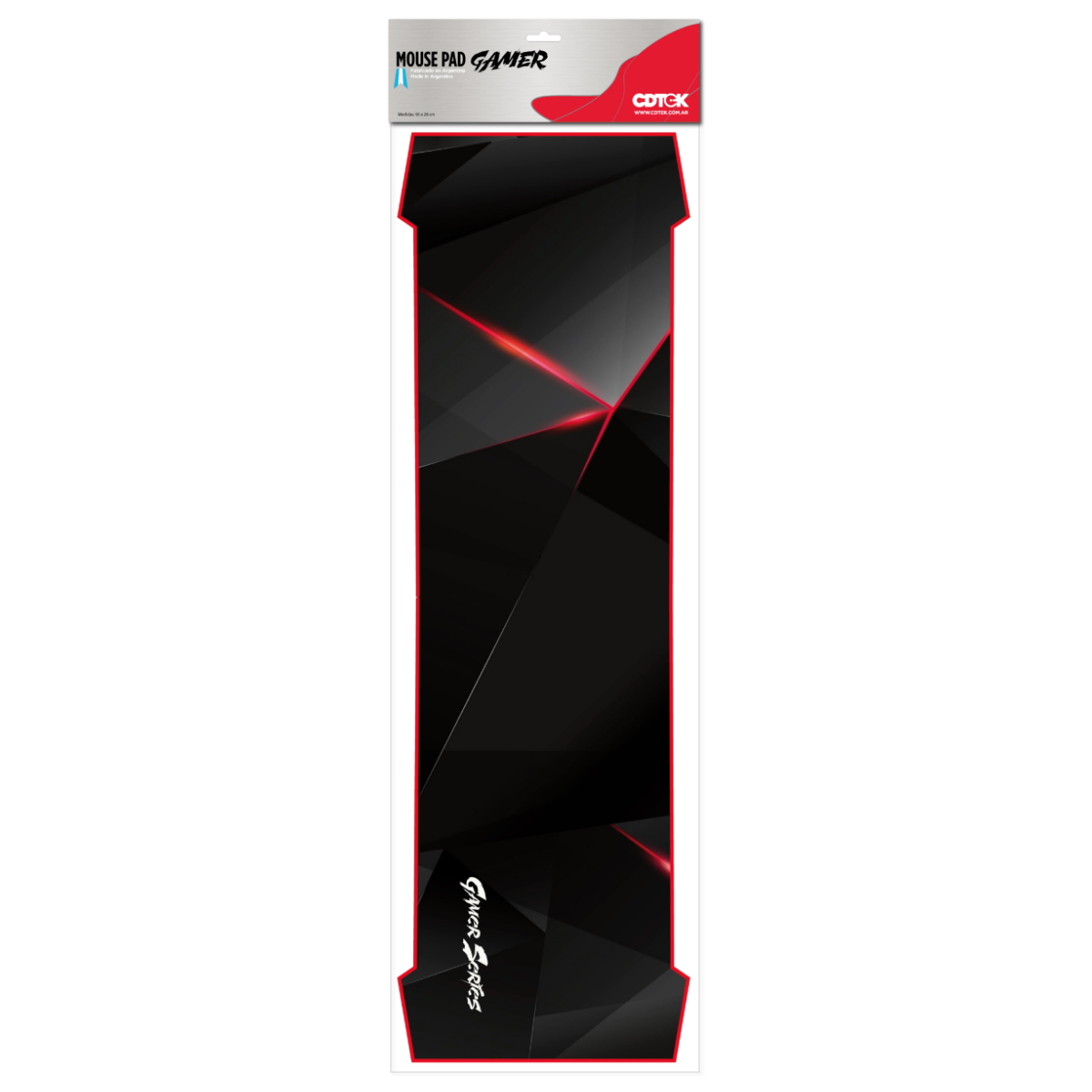 MousePad Gamer XL Bigg1 Rojo/Negro
