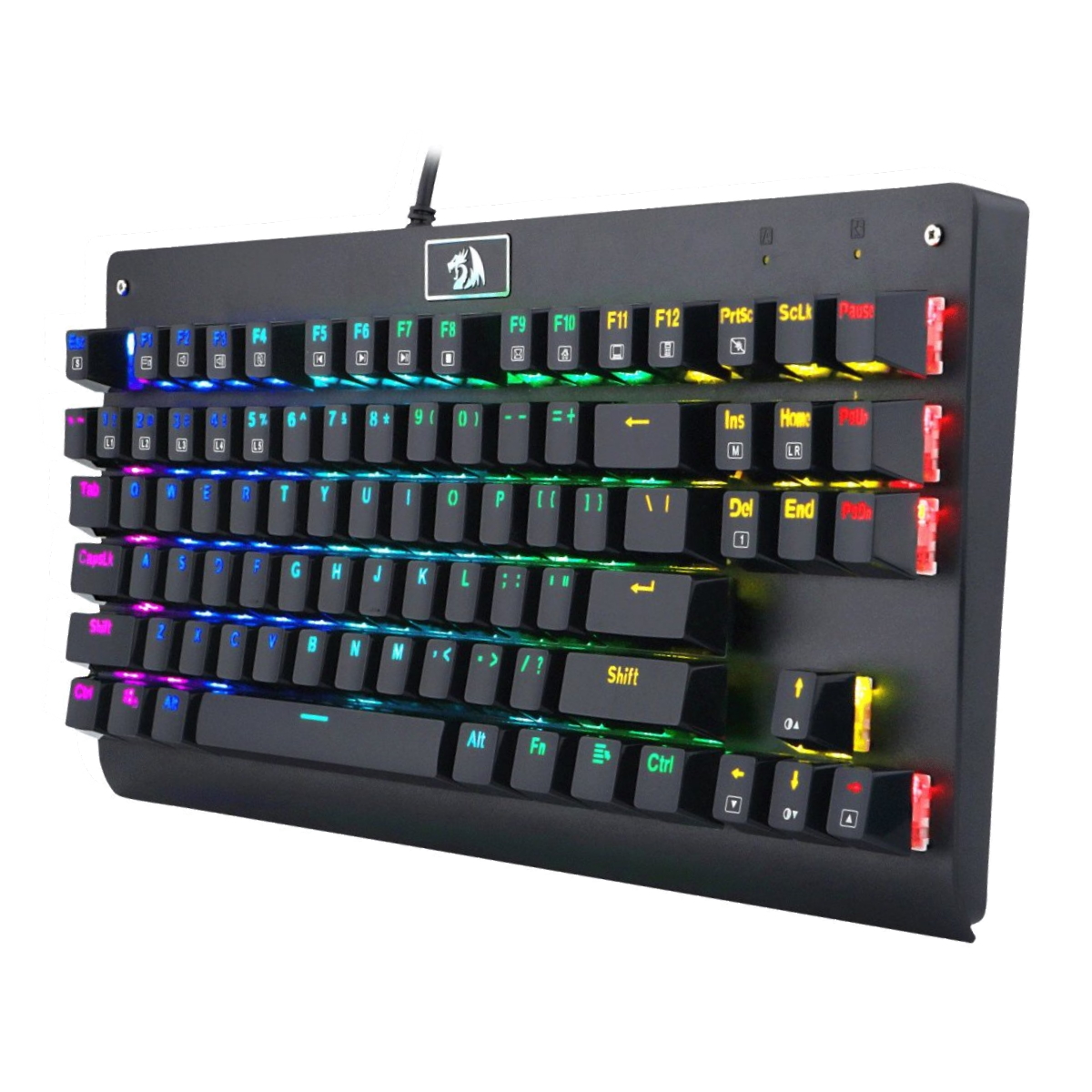 Teclado Mecanico Gamer Retroiluminado Dark Avenger Switch Rojo Redragon