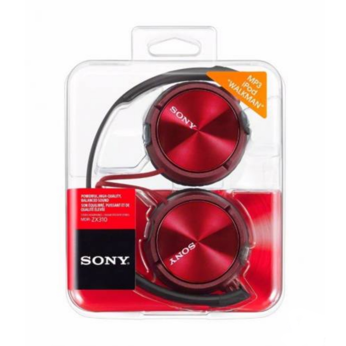 Auriculares Vincha Mdr-Zx310 Rojo Sony