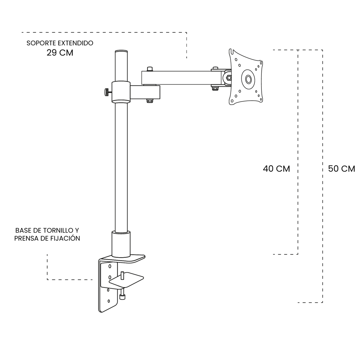Soporte Movil Mesa Monitor 19
