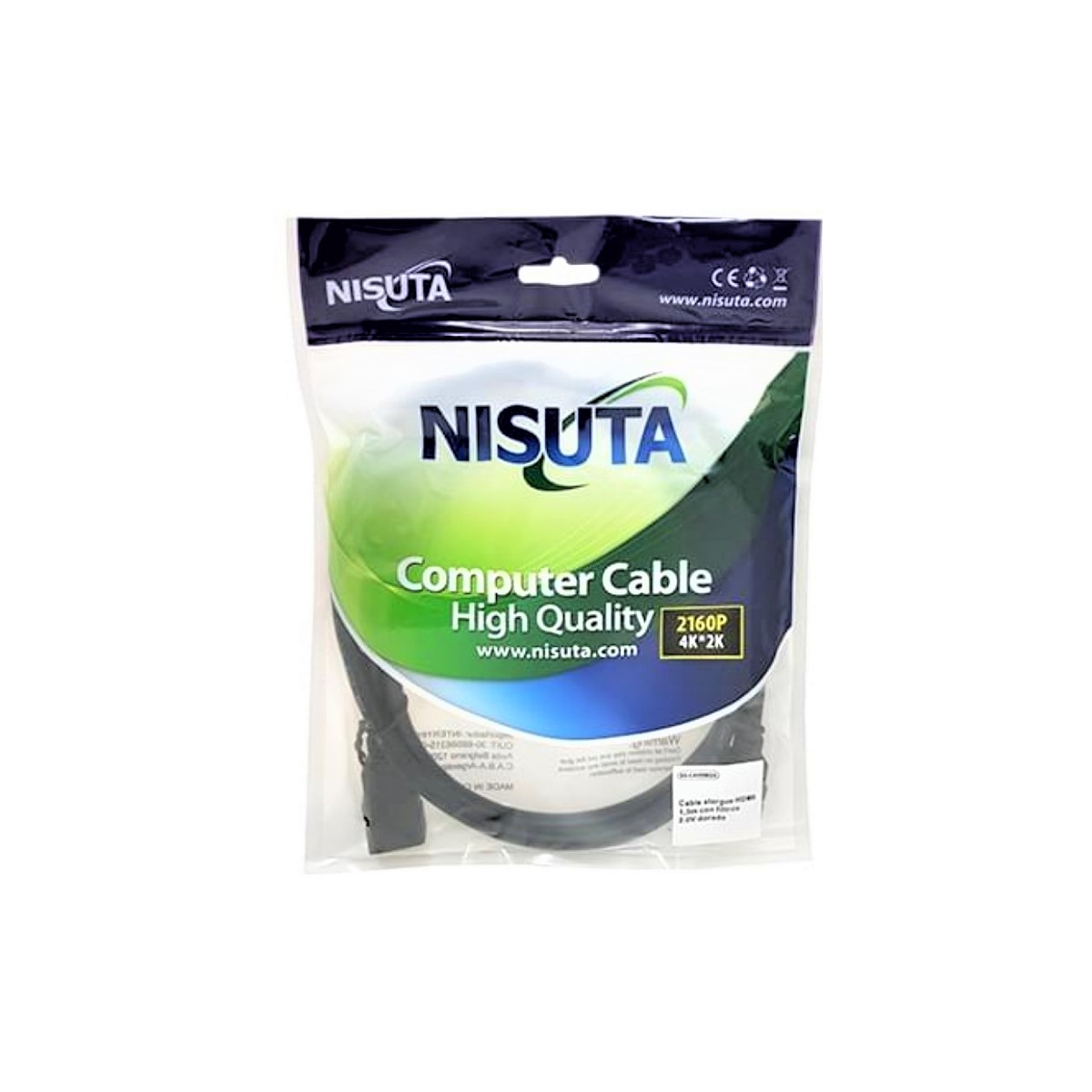 Cable Alargue HDMI 4K 1.5m Nisuta