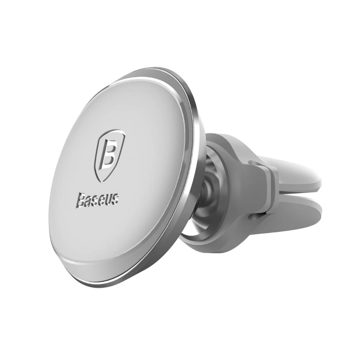 Soporte Celular Auto Magnetico Cable Clip Gris BaseUs