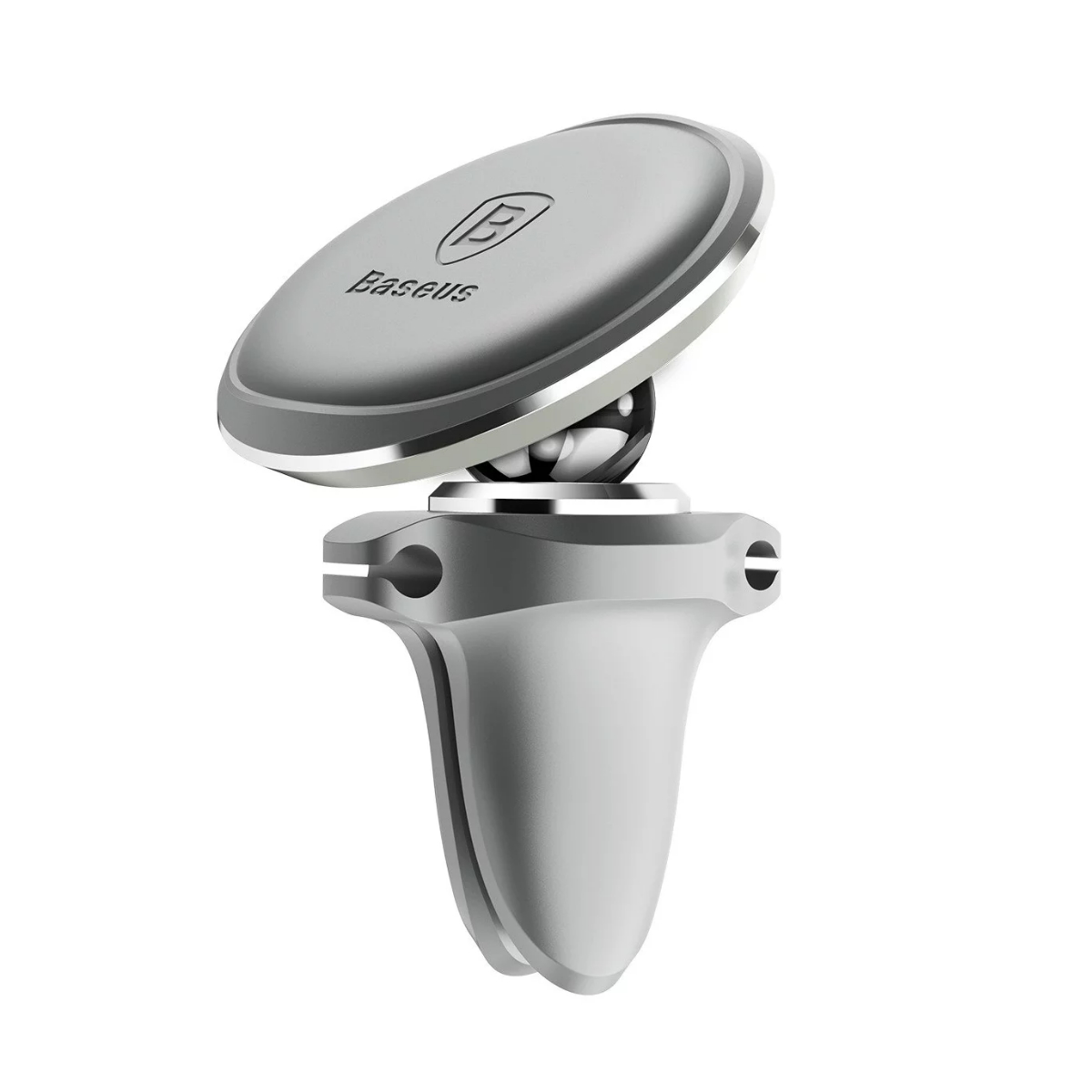 Soporte Celular Auto Magnetico Cable Clip Gris BaseUs