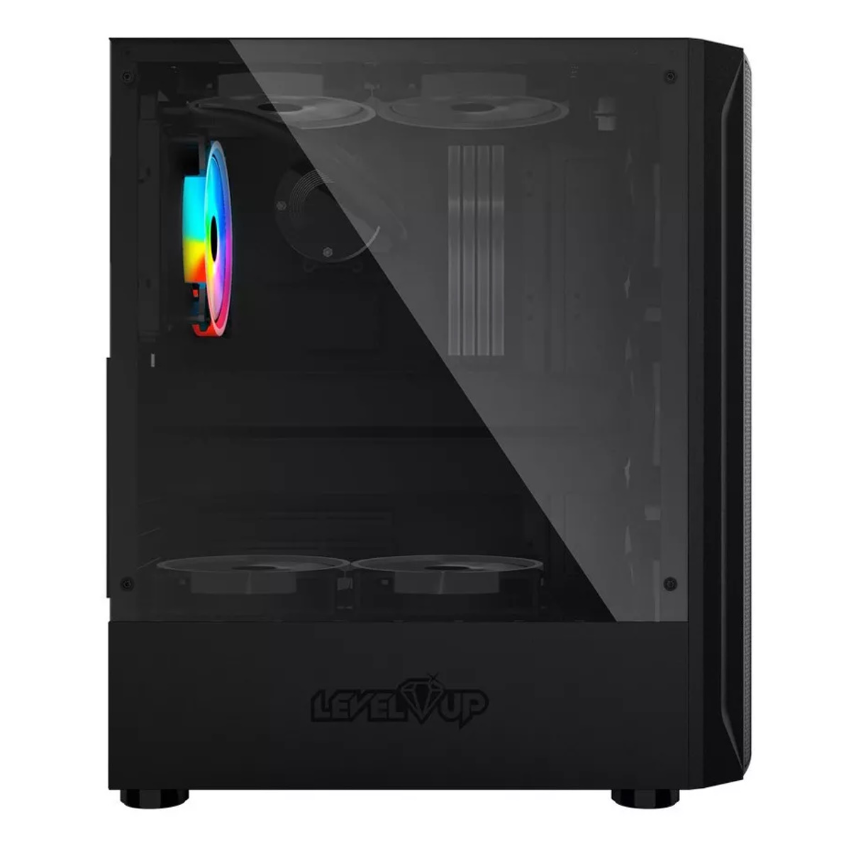 Gabinete Gamer Cassiopeia Vidrio Templado RGB Level Up