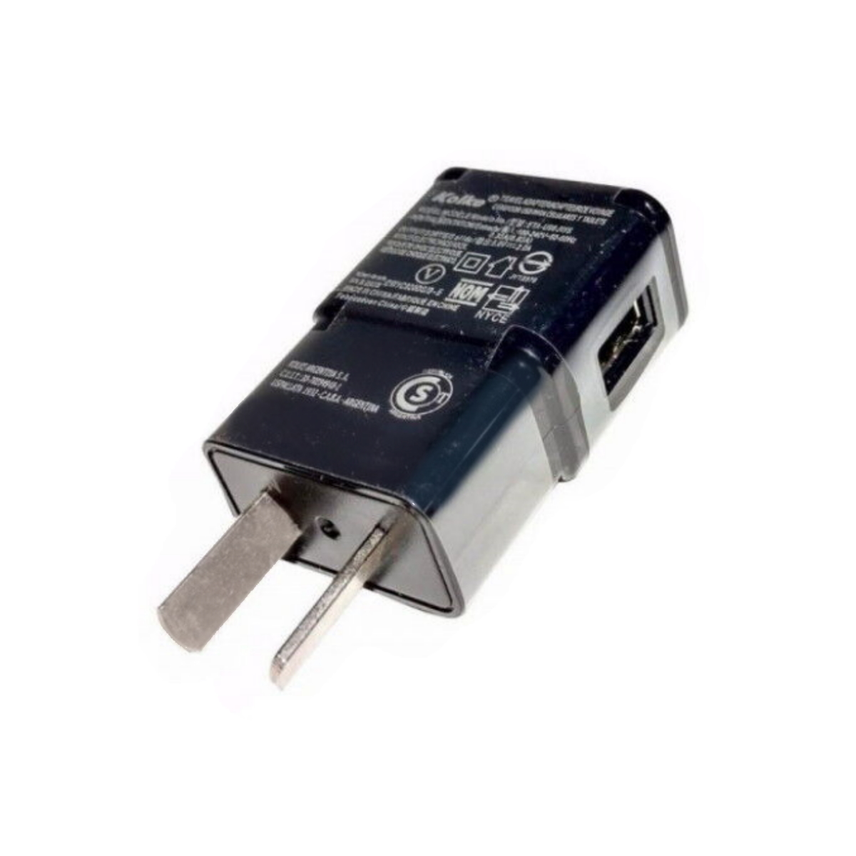 Cargador USB KCR230 5v 2A Negro Kolke