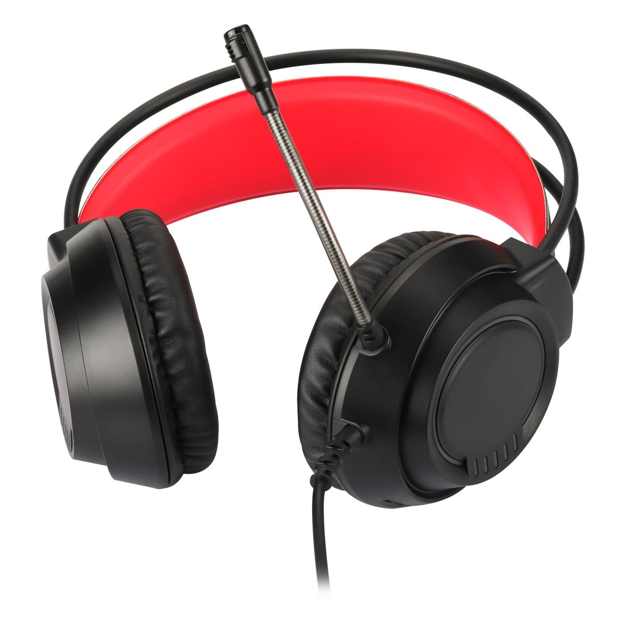 Auriculares Gamer Cable Vincha GH30 Negro y Rojo Wesdar