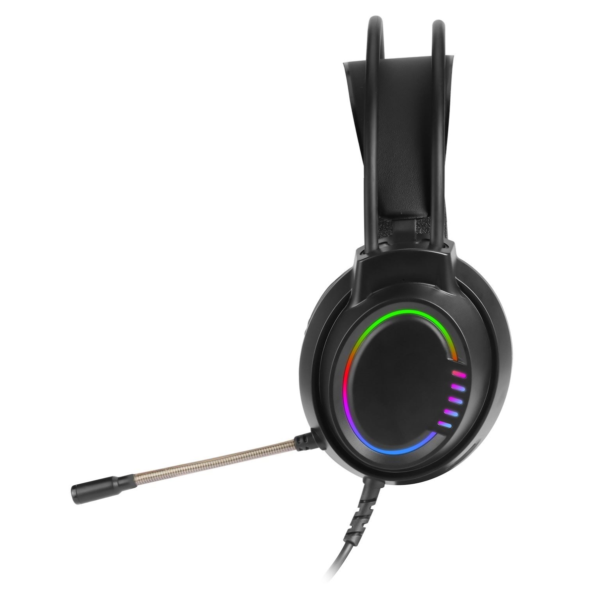 Auriculares Gamer Cable Vincha GH30 Negro y Rojo Wesdar
