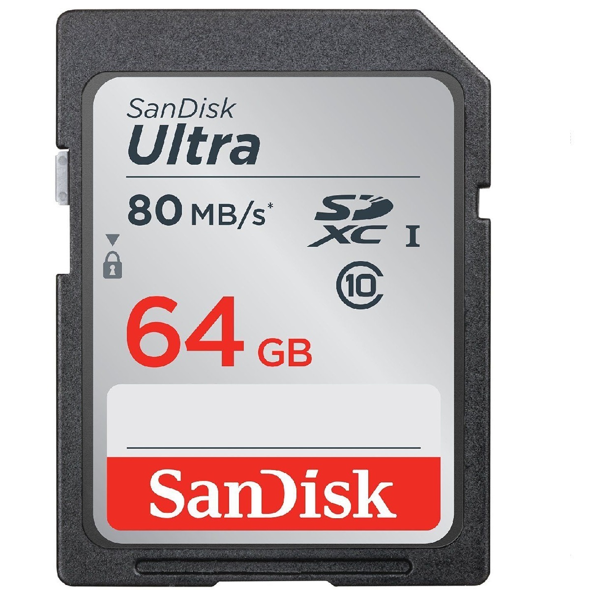 Memoria Sd 64gb Ultra Clase 10 80mb/s Sandisk
