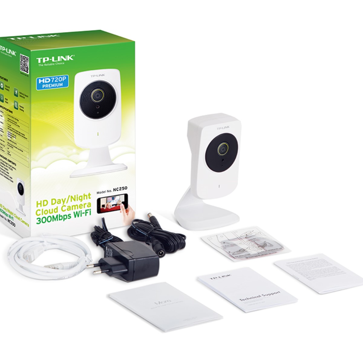 Camara Ip Nc250 Hd Cloud Day/night Con Extensor De Rango Tp-link