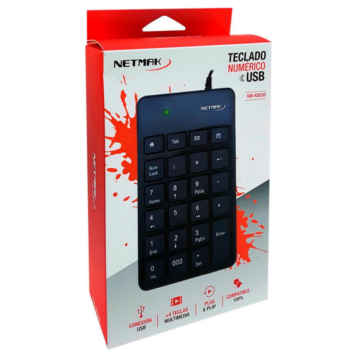 Teclado Numerico NM-KB250 Netmak