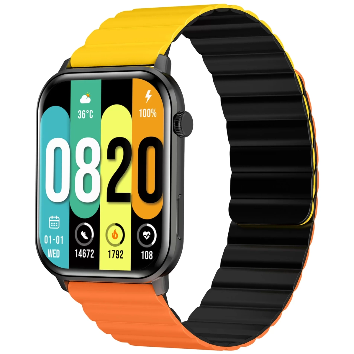 Smartwatch KS Smart Calling Naranja/Amarillo Kieslect