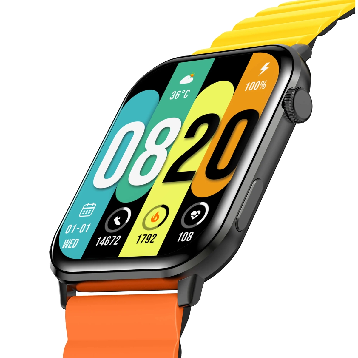 Smartwatch KS Smart Calling Naranja/Amarillo Kieslect