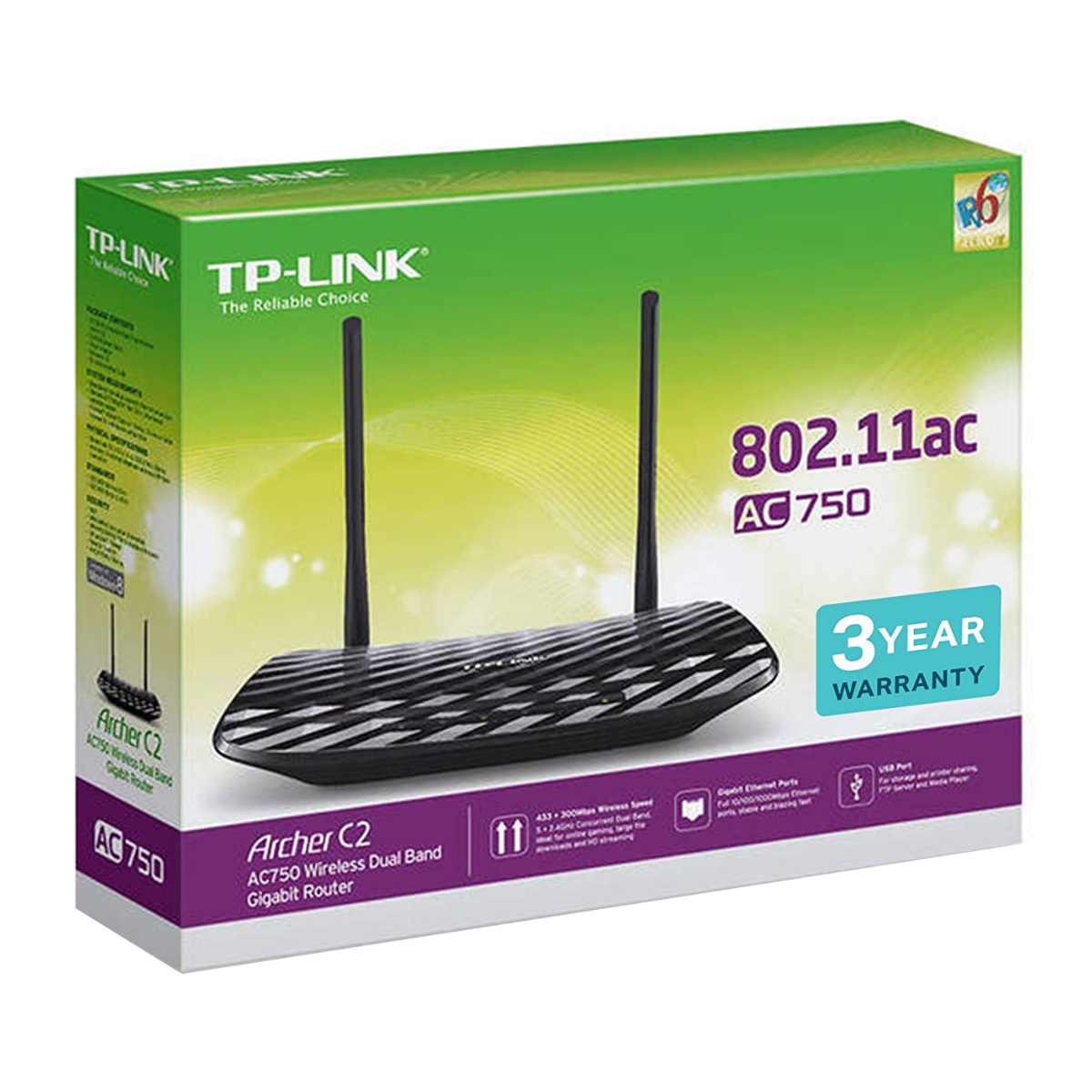 Router Wifi Archer C2 Ac750 Doble Banda3 Antenas Tp-link