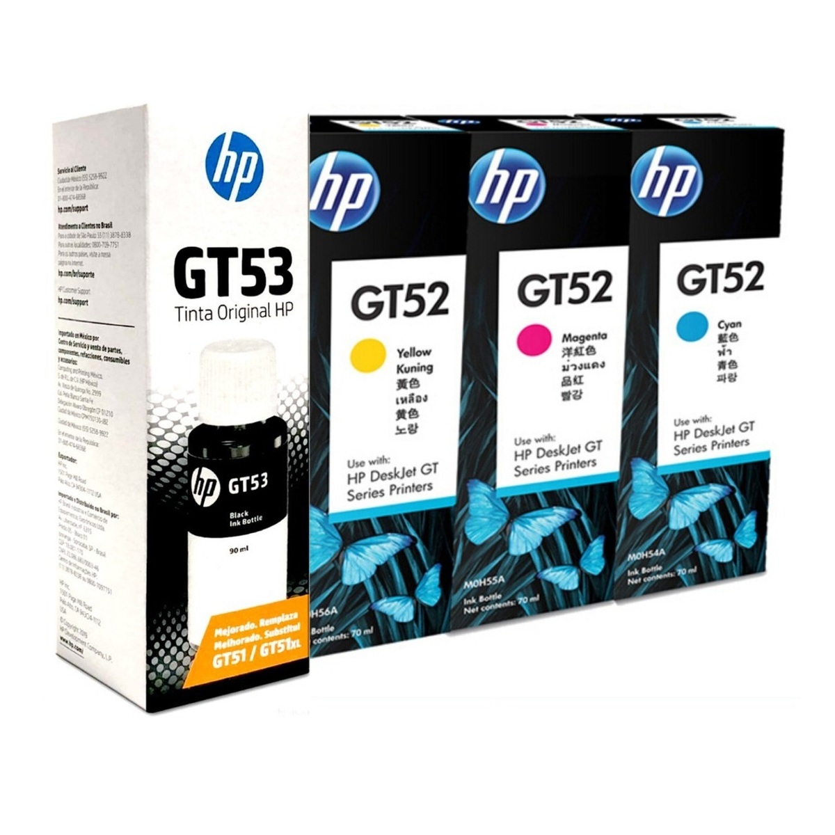 Tinta HP Original GT52 Amarillo