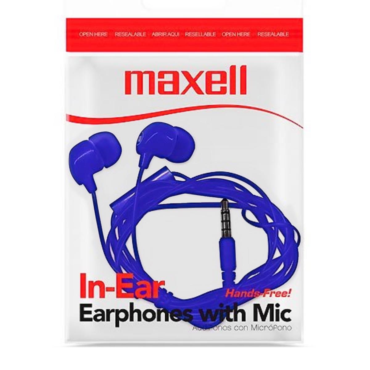 Auriculares Cable In Ear Azul Maxell