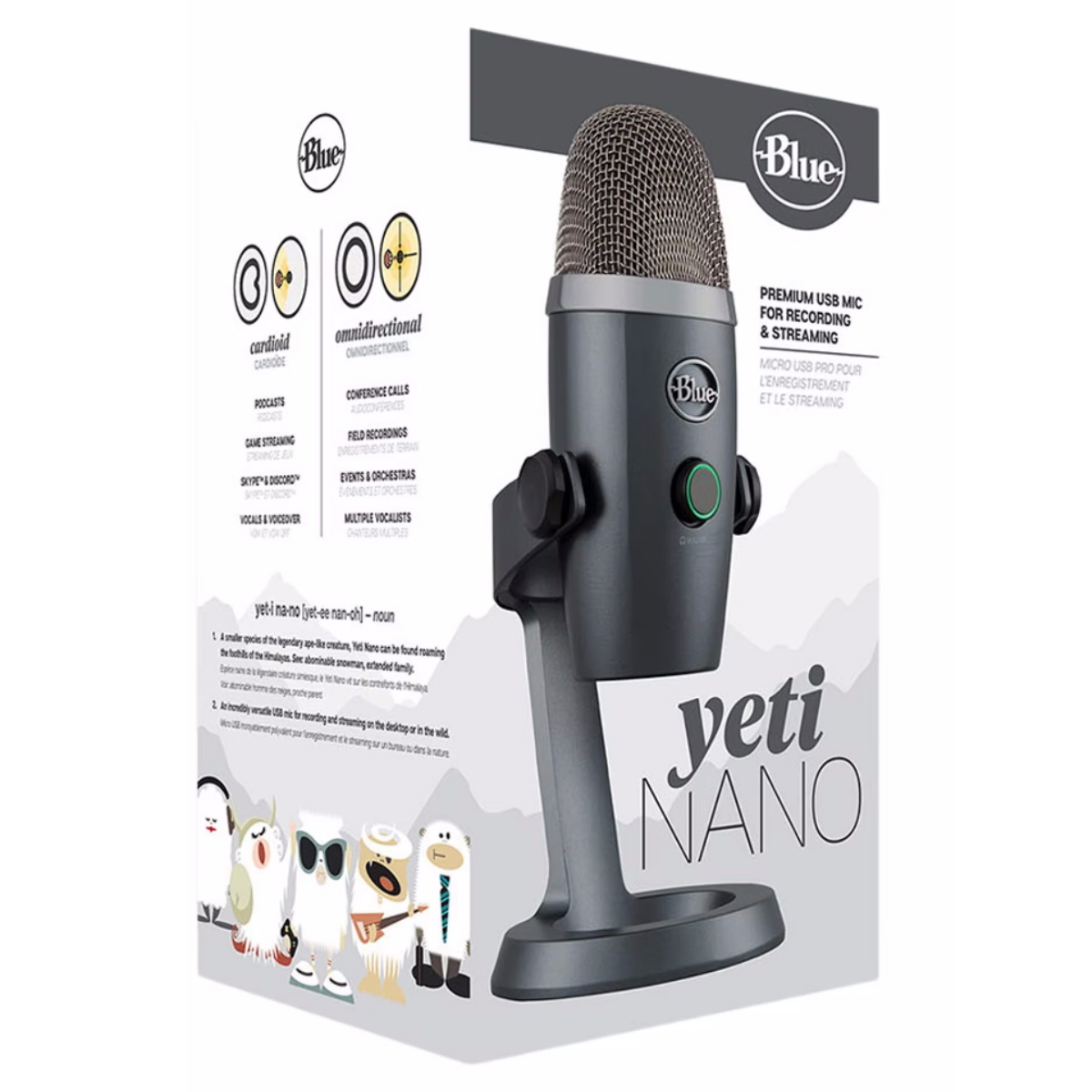 Microfono Pc Yeti Nano Gris Logitech