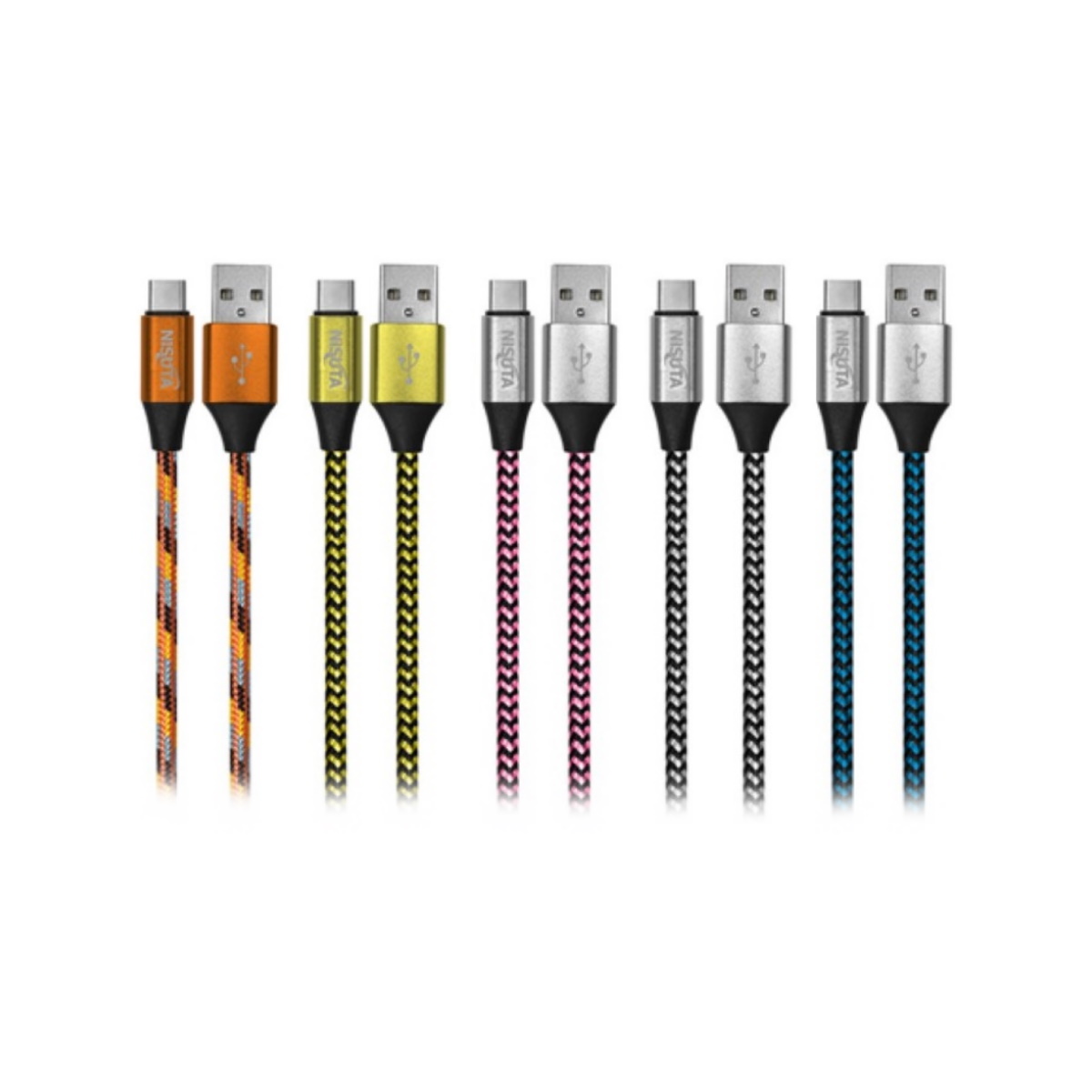 Cable MicroUSB a USB 1m Mallado Nisuta