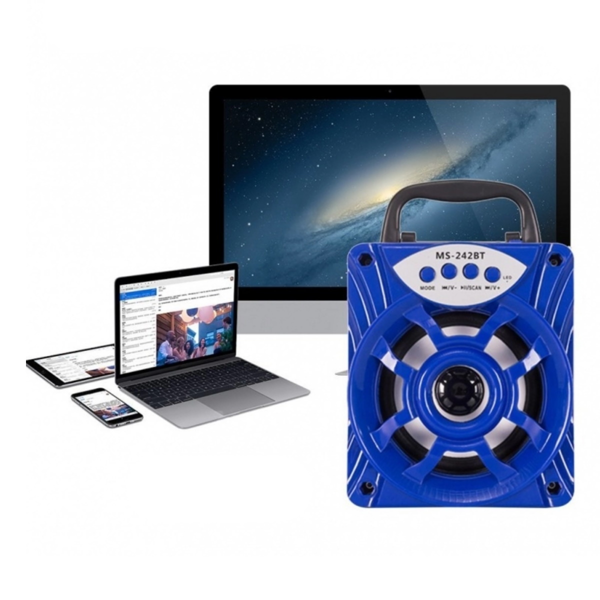 Parlante Bluetooth Sd Usb Fm Ms-242bt