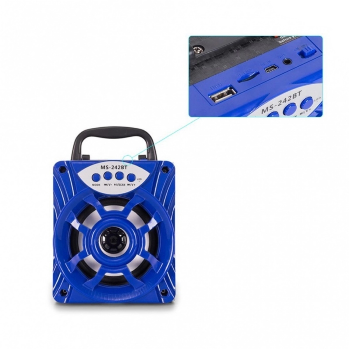 Parlante Bluetooth Sd Usb Fm Ms-242bt