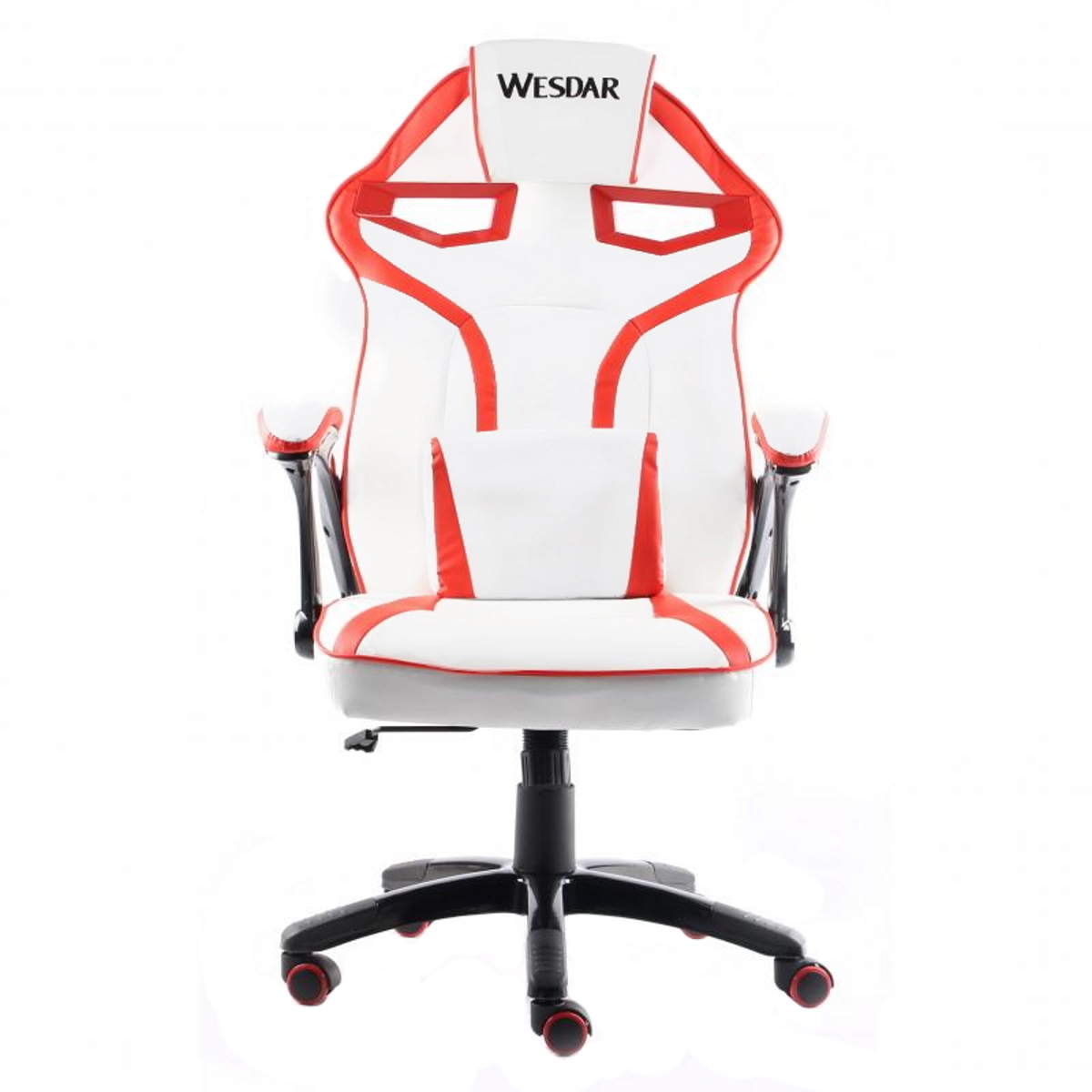 Silla Gamer K98 Blanca y Roja Wesdar
