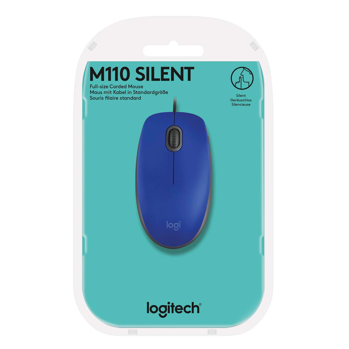 Mouse Usb M110 Silent Azul Logitech