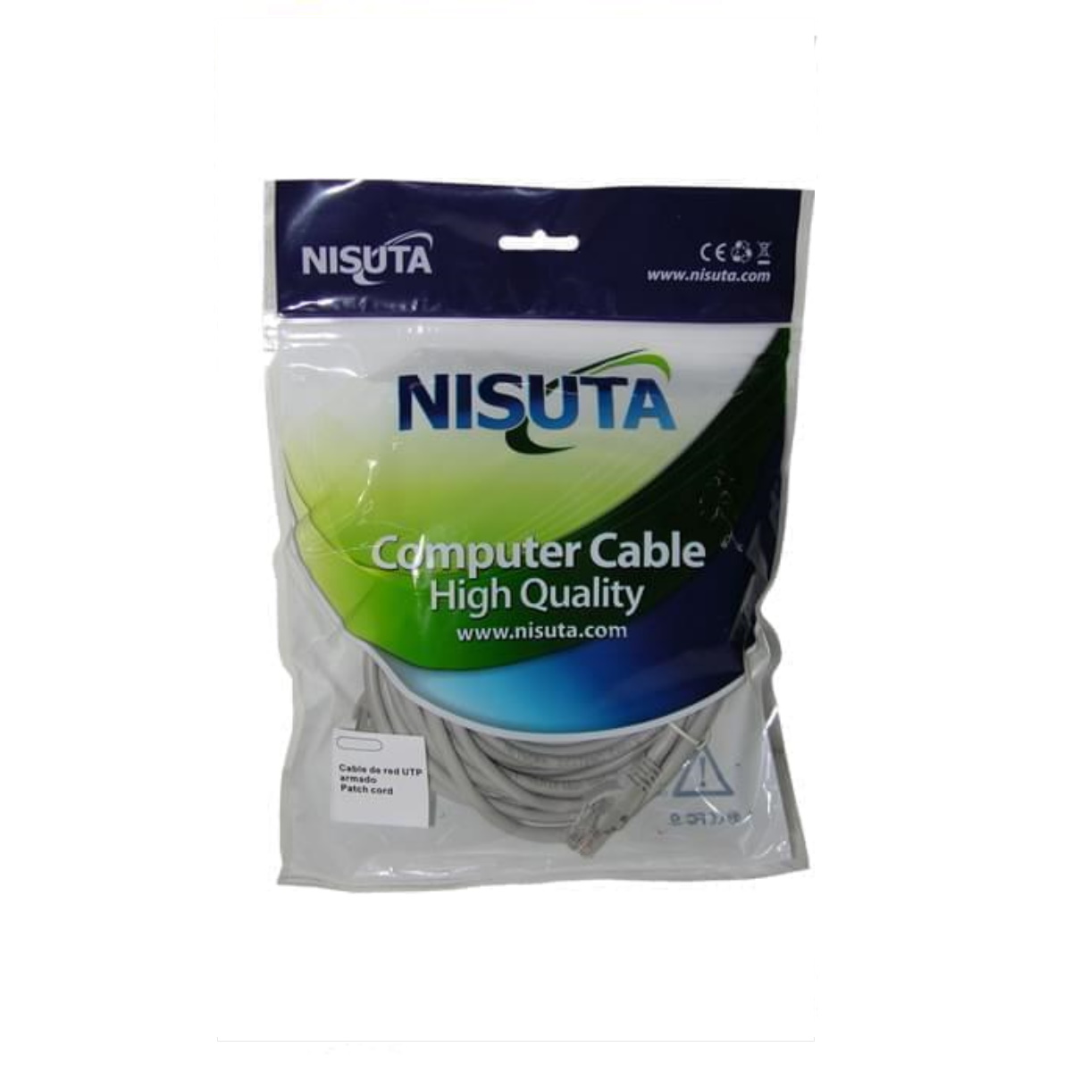 Cable De Red UTP 0.5m 5e Nisuta