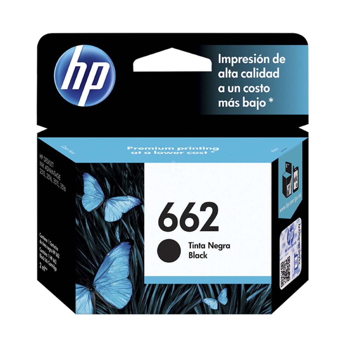 Cartucho Hp 662 Negro Original