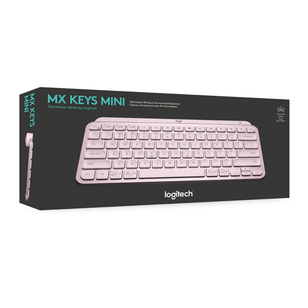 Teclado Bluetooth Retroiluminado MX Keys Mini Español Rosa Logitech