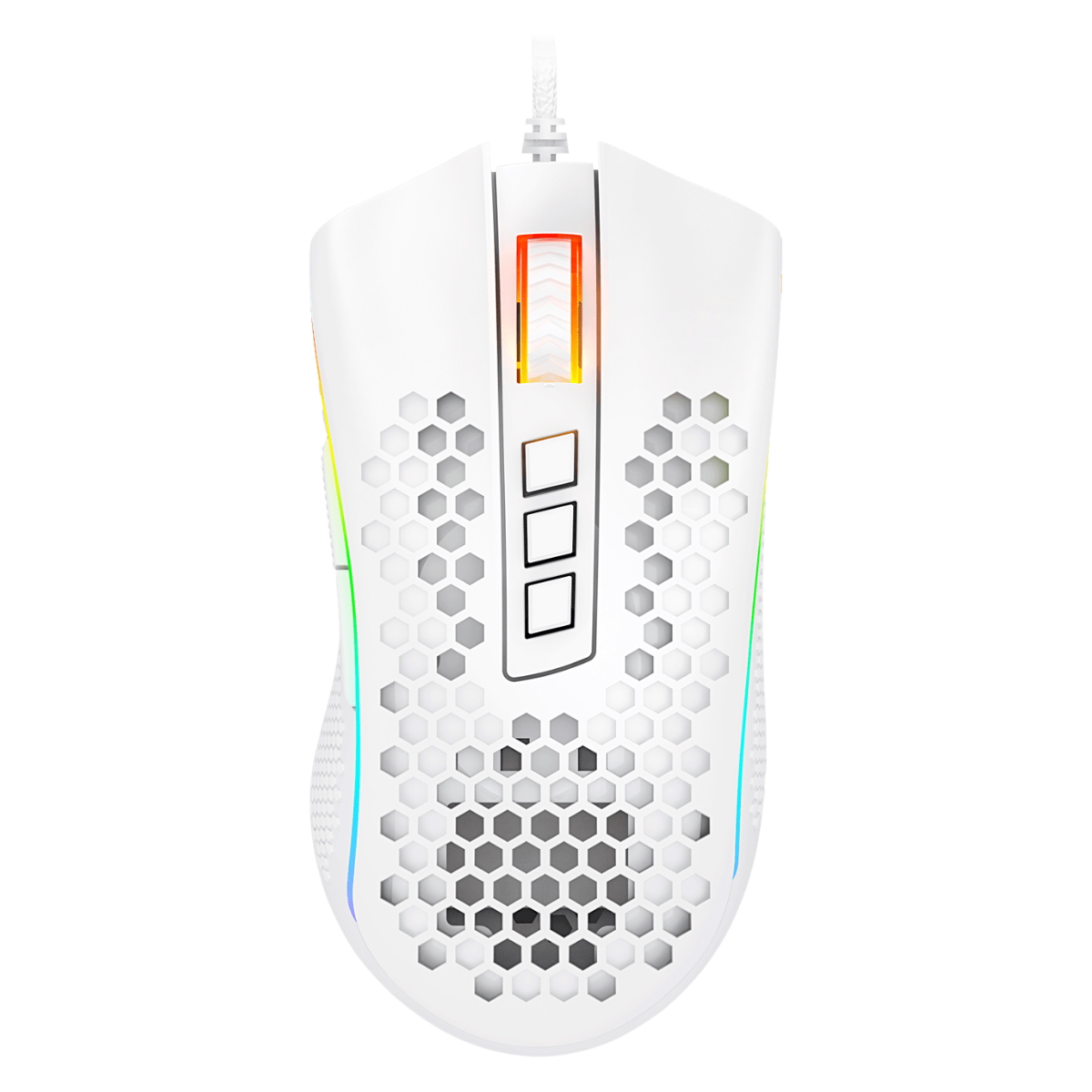 Mouse Gamer RGB Storm Elite M988 Blanco Redragon