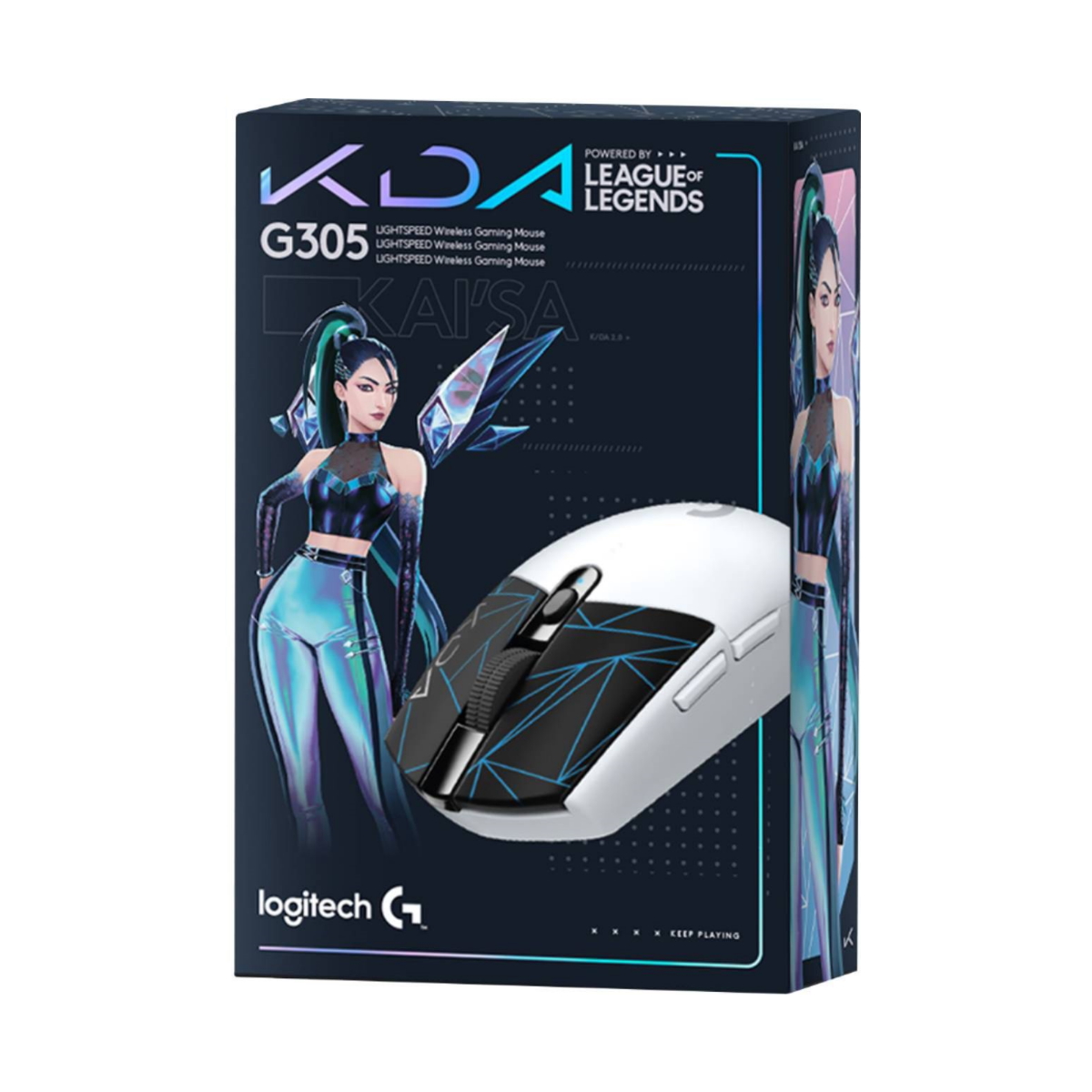Mouse Gamer Inalambrico G305 KDA Blanco Logitech