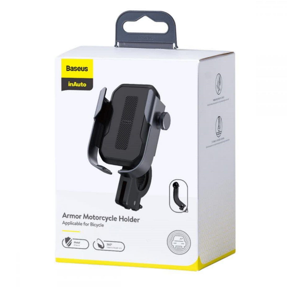 Soporte Celular Auto Moto Bicicleta Grafito BaseUs