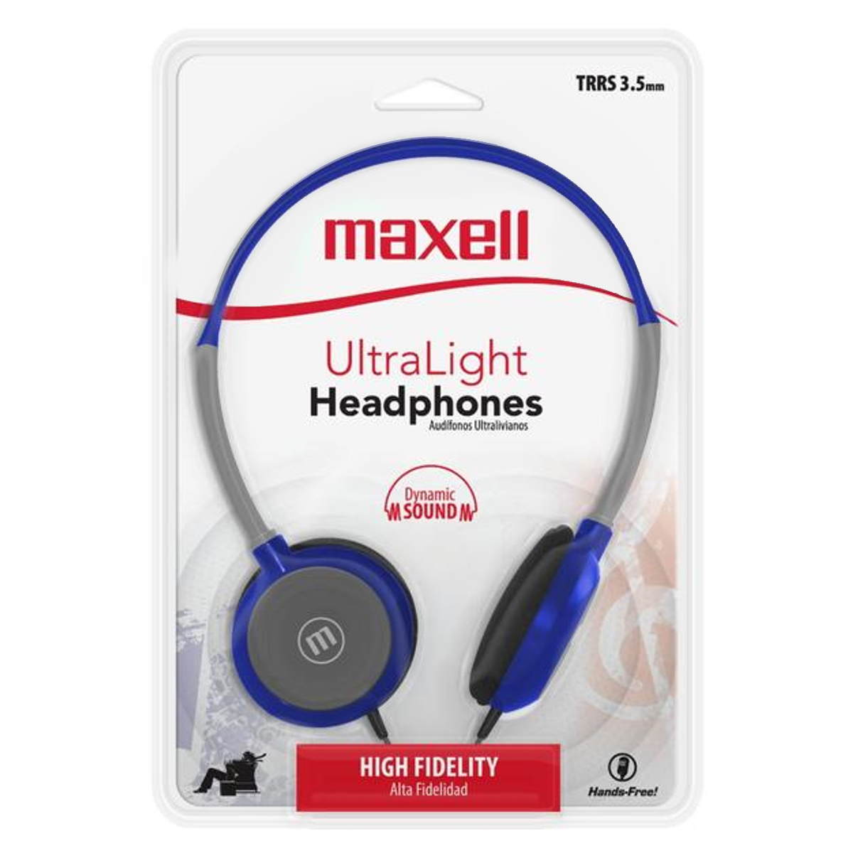 Auriculares Stereo 3.5mm HP-200 Azul Maxell