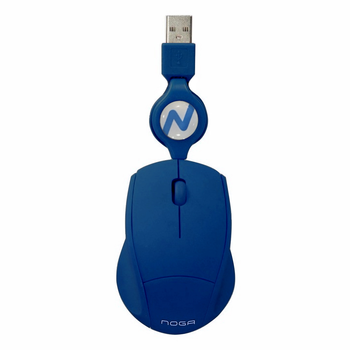 Mouse USB Retráctil Azul Noga