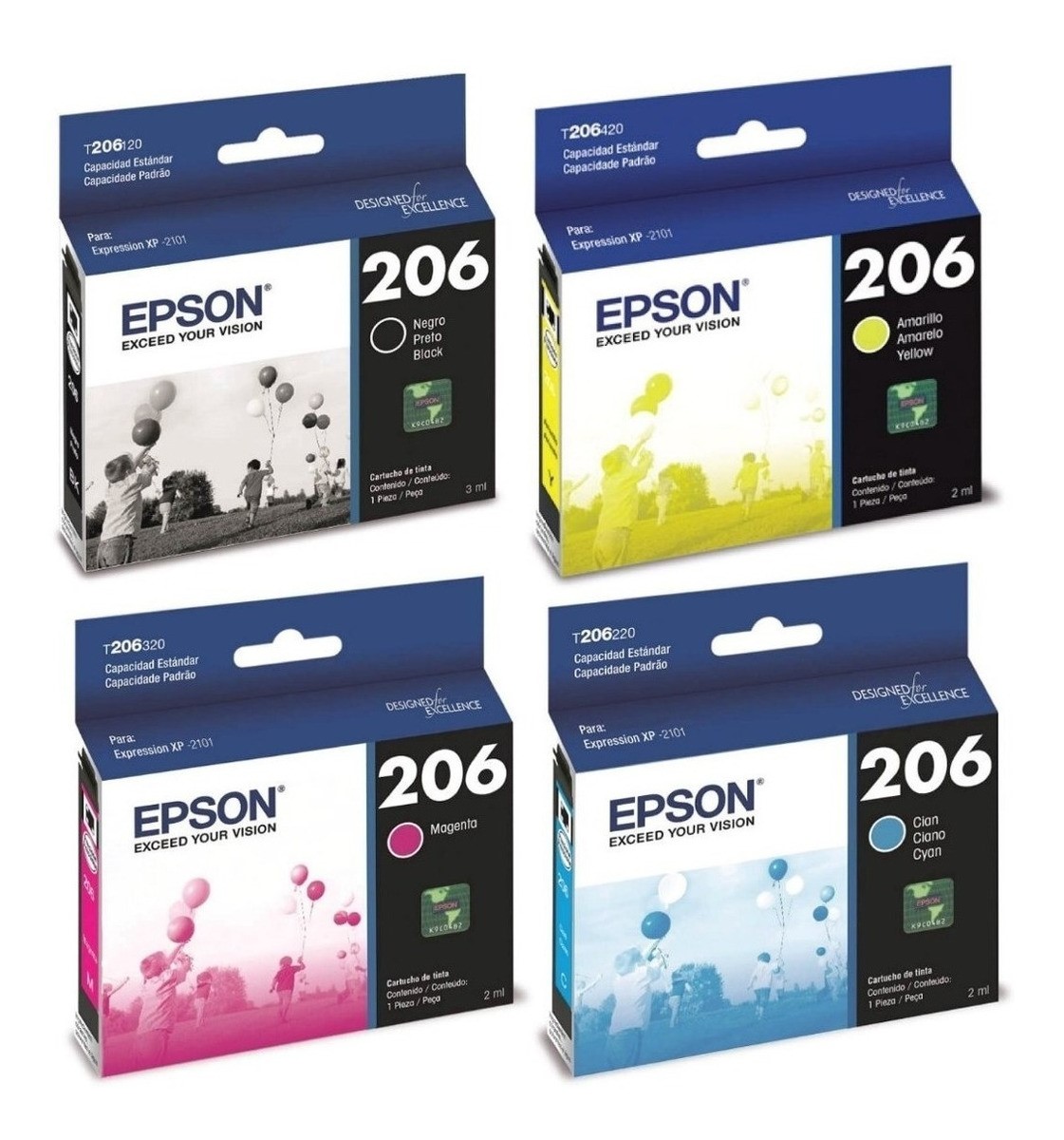 Cartucho Epson T206 Yellow Original