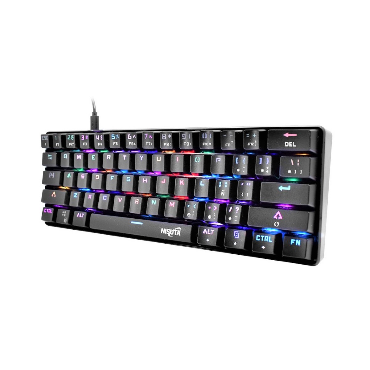 Teclado Mecanico Gamer Gz61 RGB Nisuta