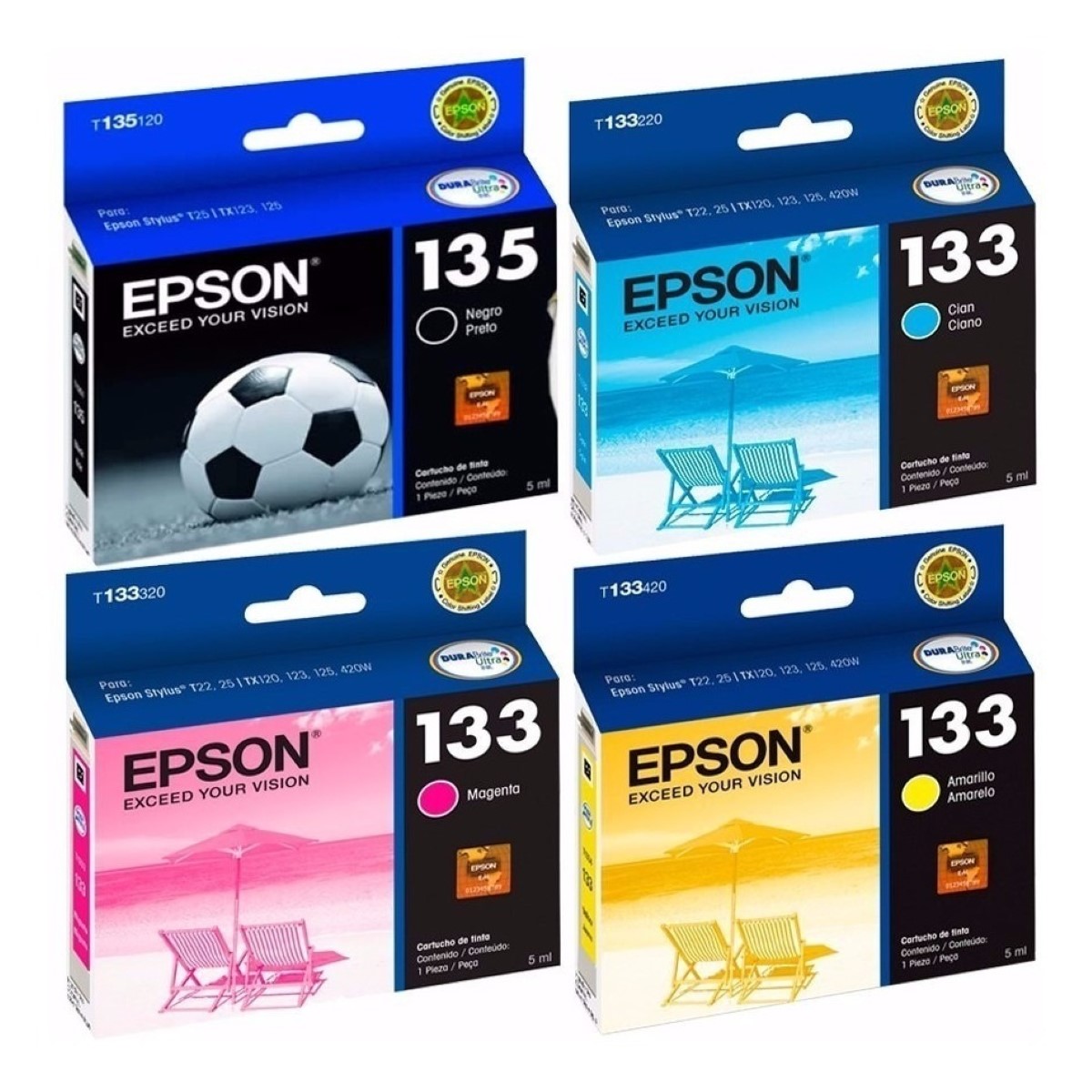 Cartucho Epson T133 Cyan Original