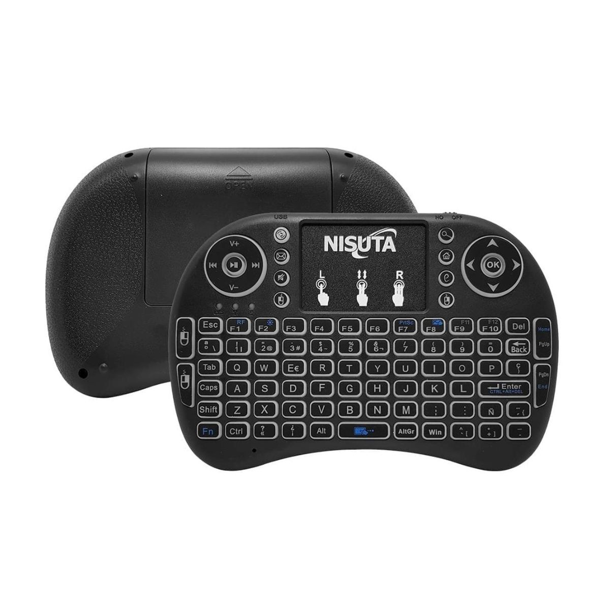 Mini Teclado Inalambrico Retroiluminado Nisuta