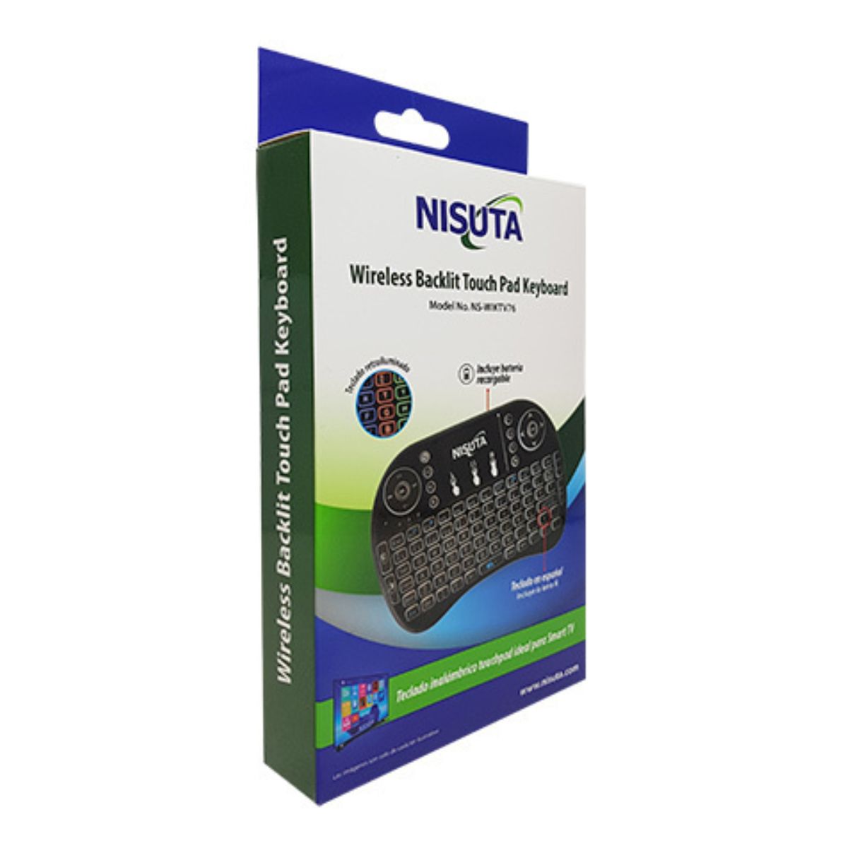 Mini Teclado Inalambrico Retroiluminado Nisuta