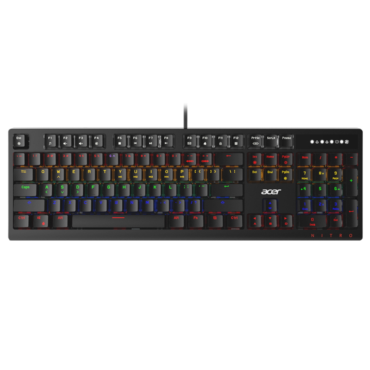 Teclado Mecanico Gamer Six-Color Mixing Backlight OKB950 Switch Blue Acer